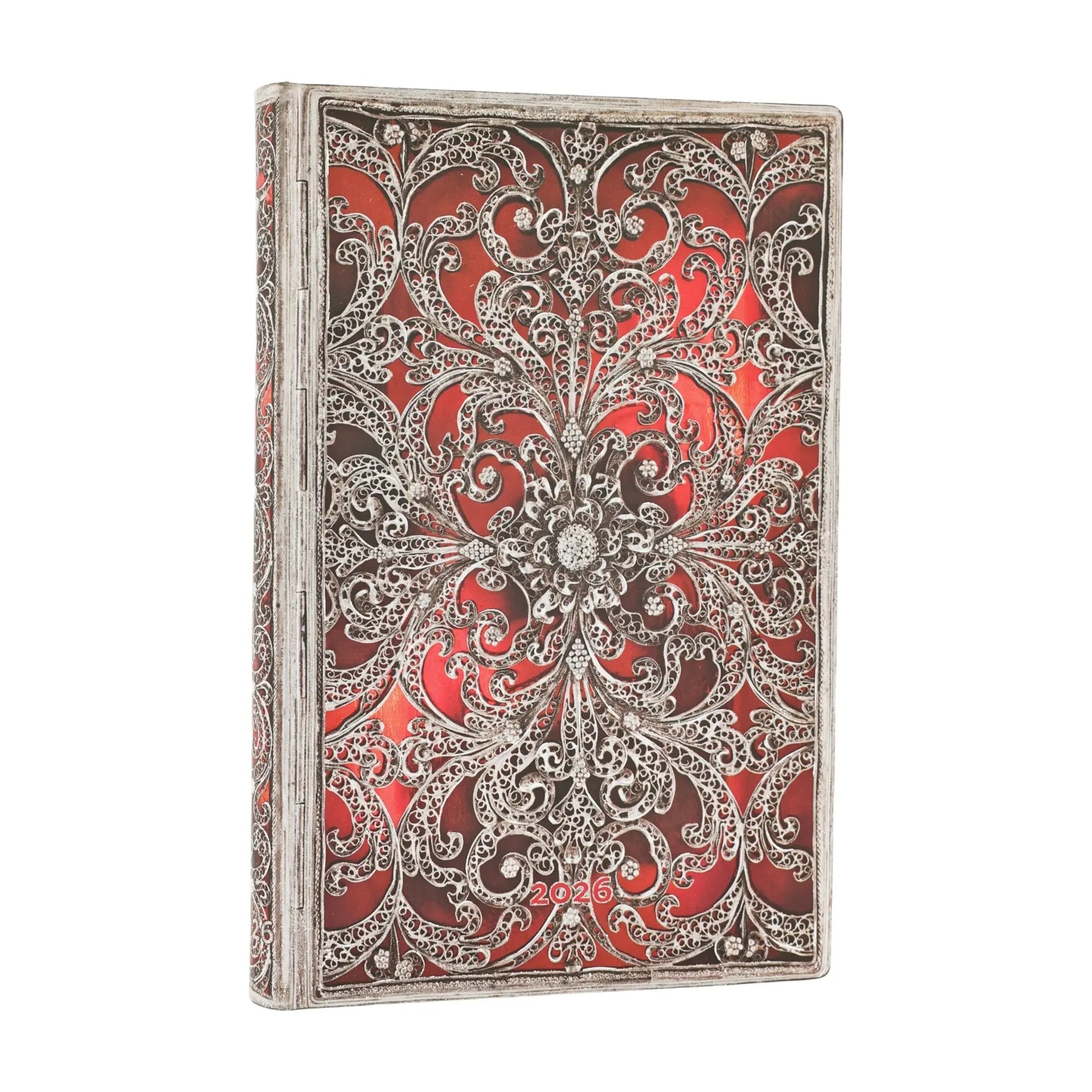 Agenda 2026 PAPERBLANKS Grenat - 1 semaine sur 2 pages - Mini - Softcover - Vertical - 176p - 9780349709666