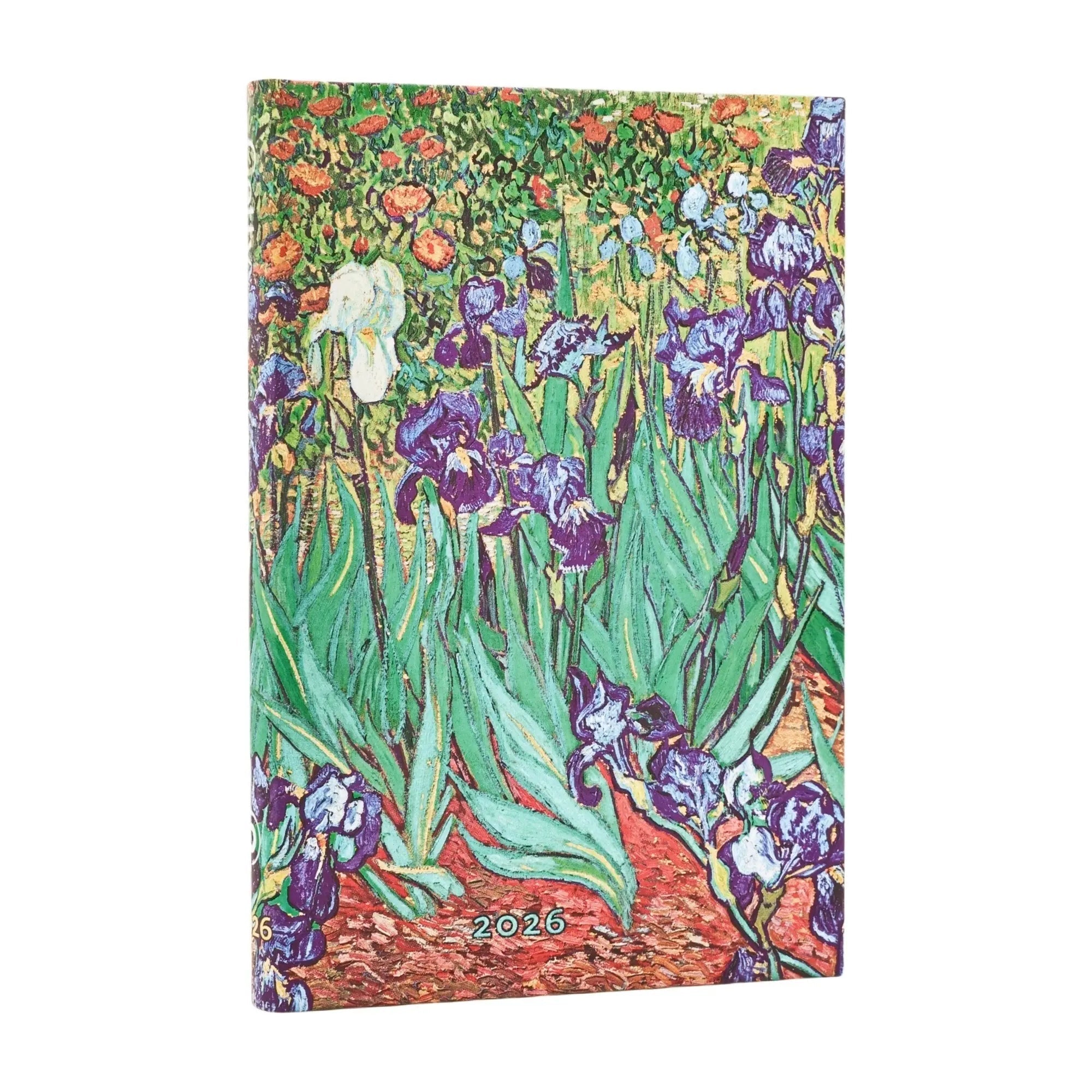 Agenda 2026 PAPERBLANKS Iris de Van Gogh - 1 semaine sur 2 pages - Mini - Hardcover - Horizontal - 160p - 9780349708904