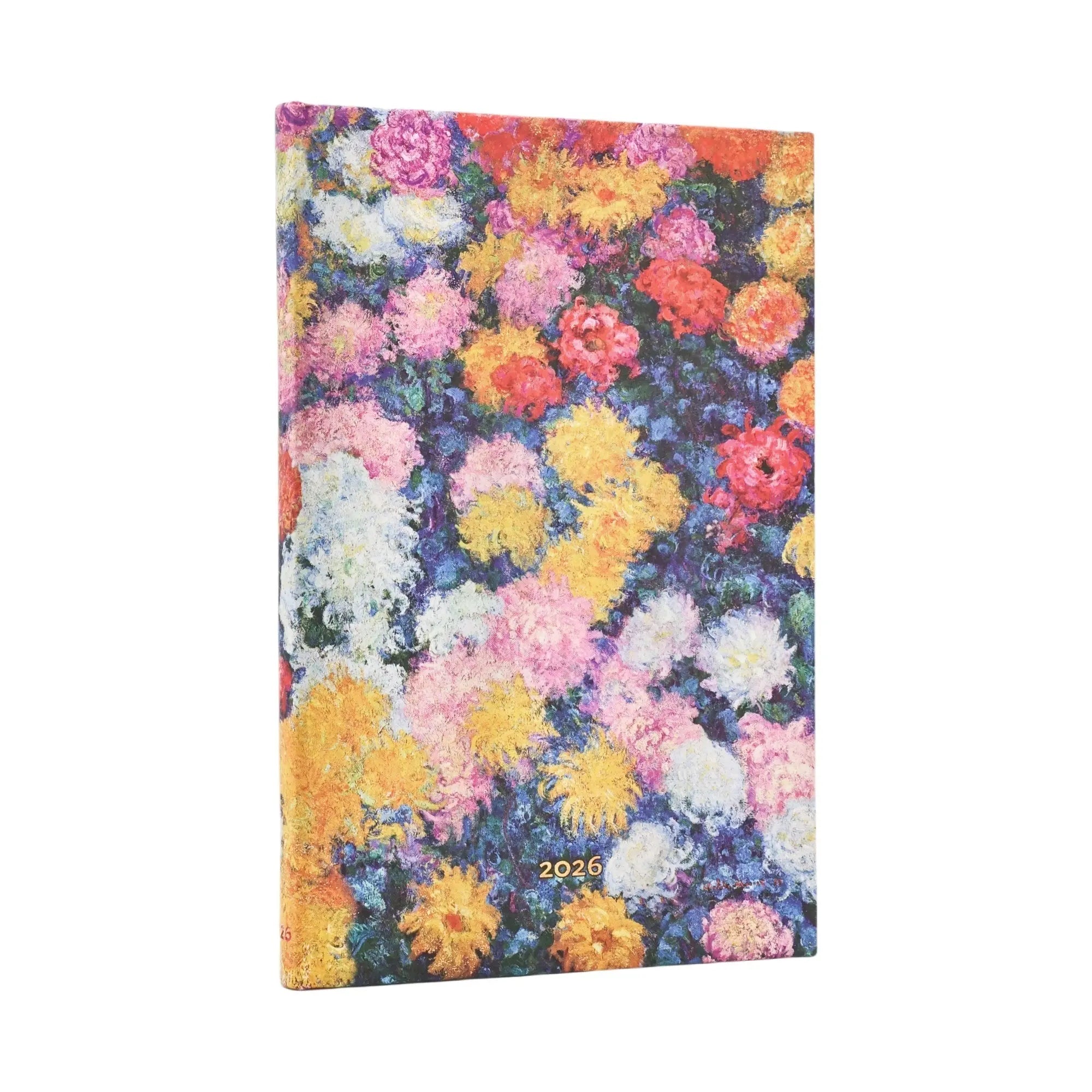 Agenda 2026 PAPERBLANKS Les Chrysanthèmes de Monet - 1 semaine sur 2 pages - Maxi - Hardcover - Horizontal - 160p - 9780349709321