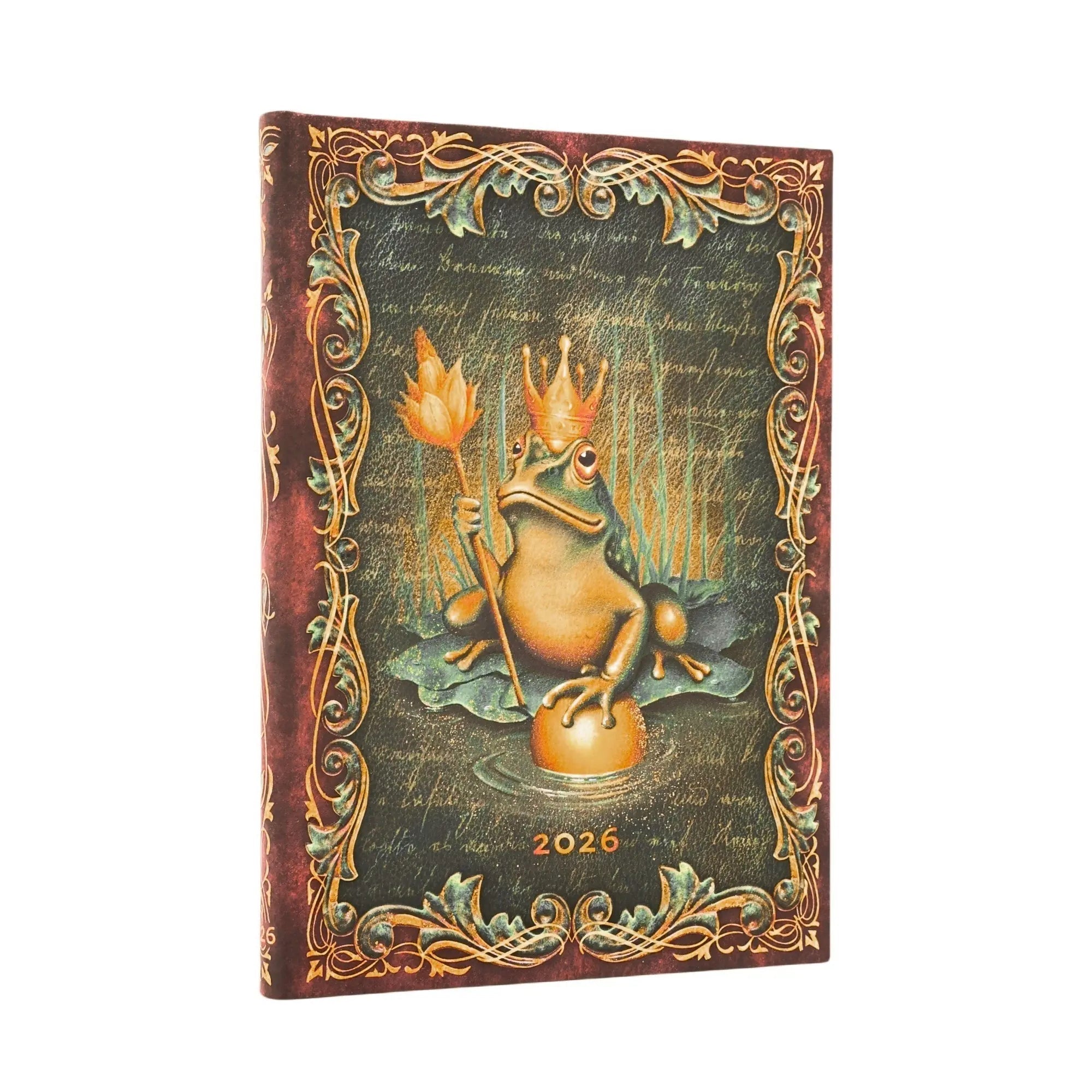 Agenda 2026 PAPERBLANKS Les Frères Grimm, Le Roi Grenouille - 1 semaine sur 2 pages - Midi - Hardcover - Vertical - 160p - 9780349709284