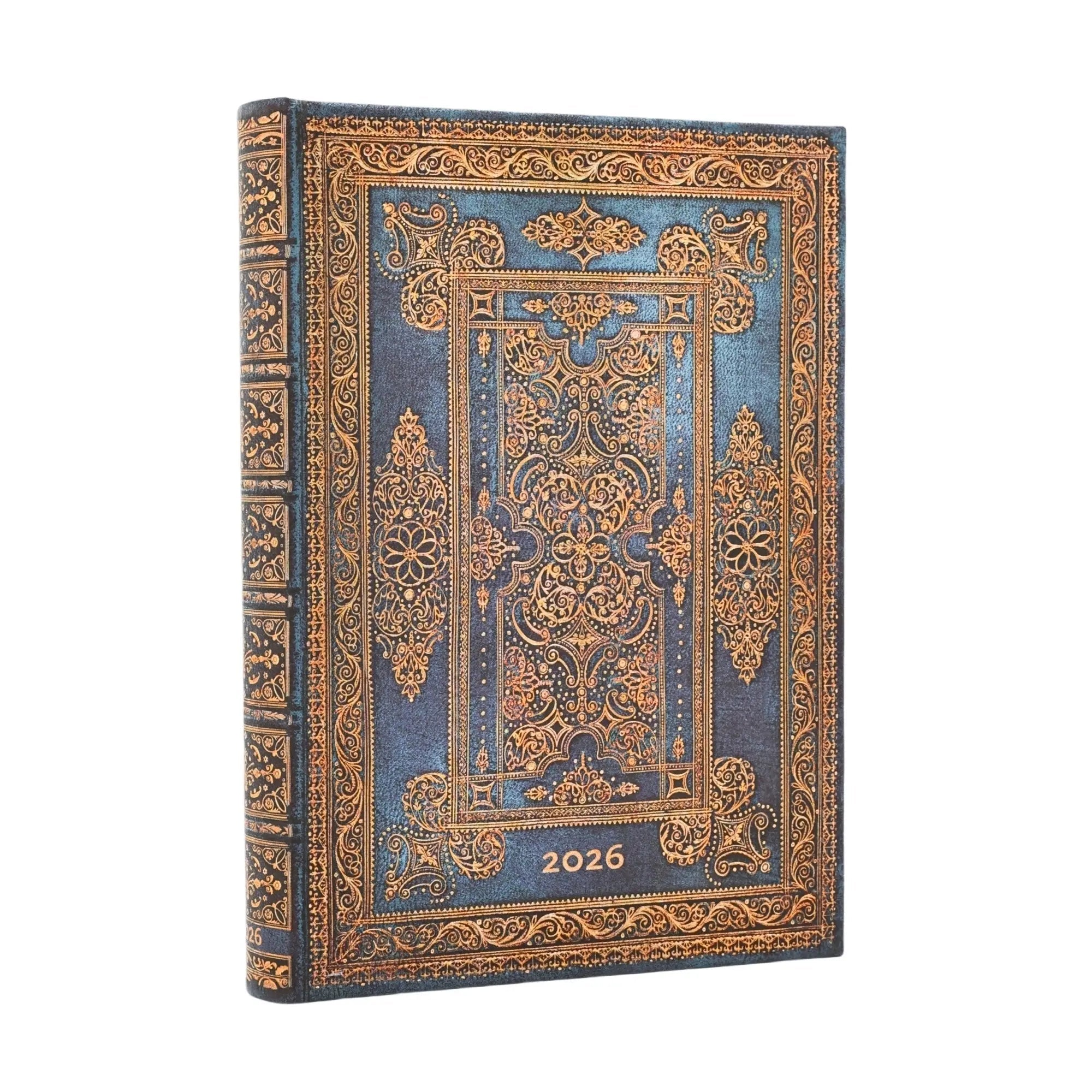 Agenda 2026 PAPERBLANKS Luxe Bleu - 1 jour par page - Midi - Hardcover - 416p - 9780349709062