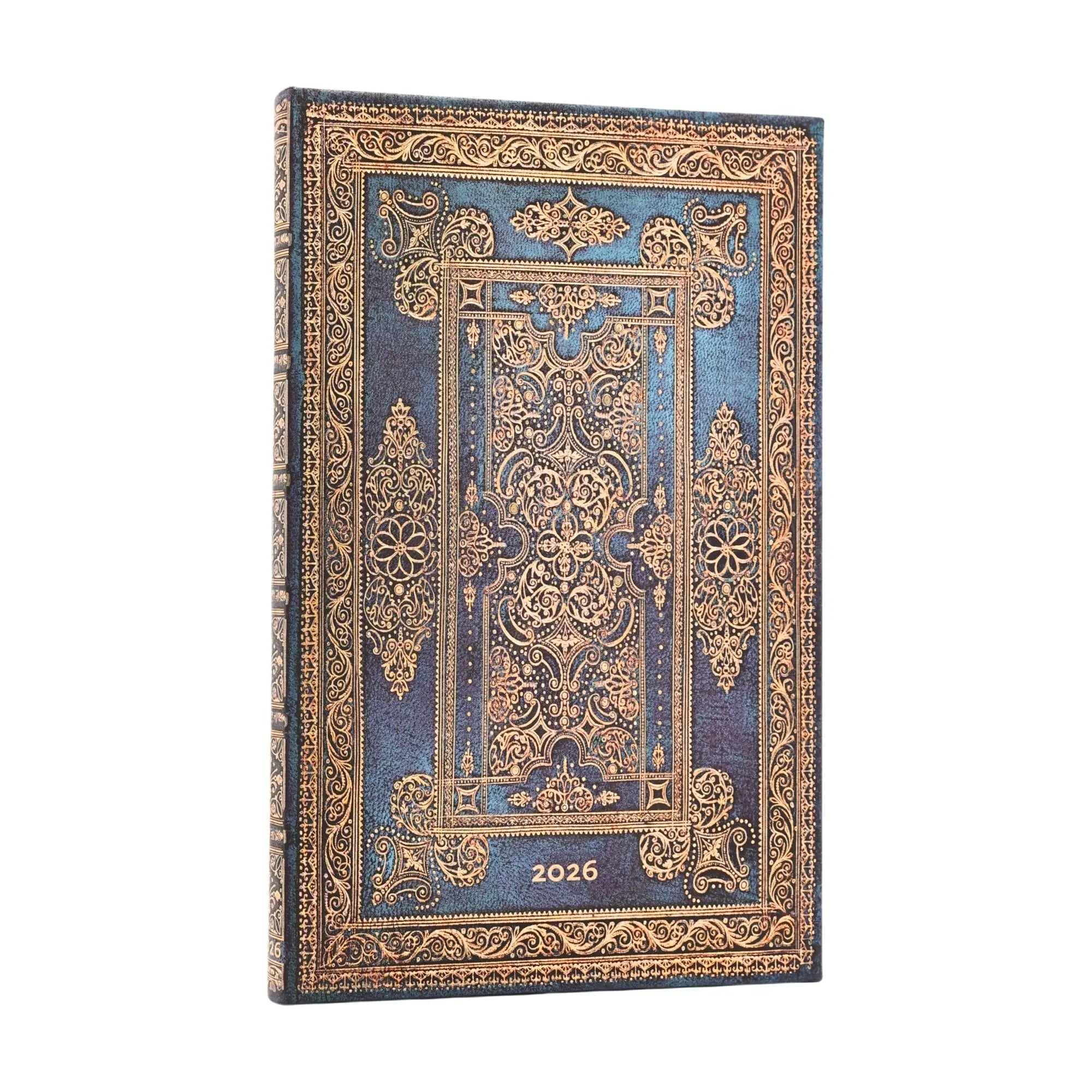 Agenda 2026 PAPERBLANKS Luxe Bleu - 1 semaine sur 2 pages - Maxi - Hardcover - Horizontal - 160p - 9780349709307