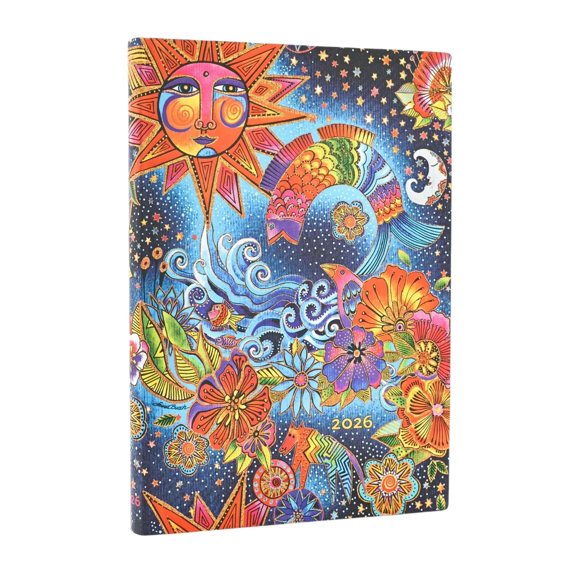 Agenda 2026 PAPERBLANKS Magie Céleste - 1 semaine sur 2 pages - Midi - Softcover - Horizontal - 176p - 9780349710785