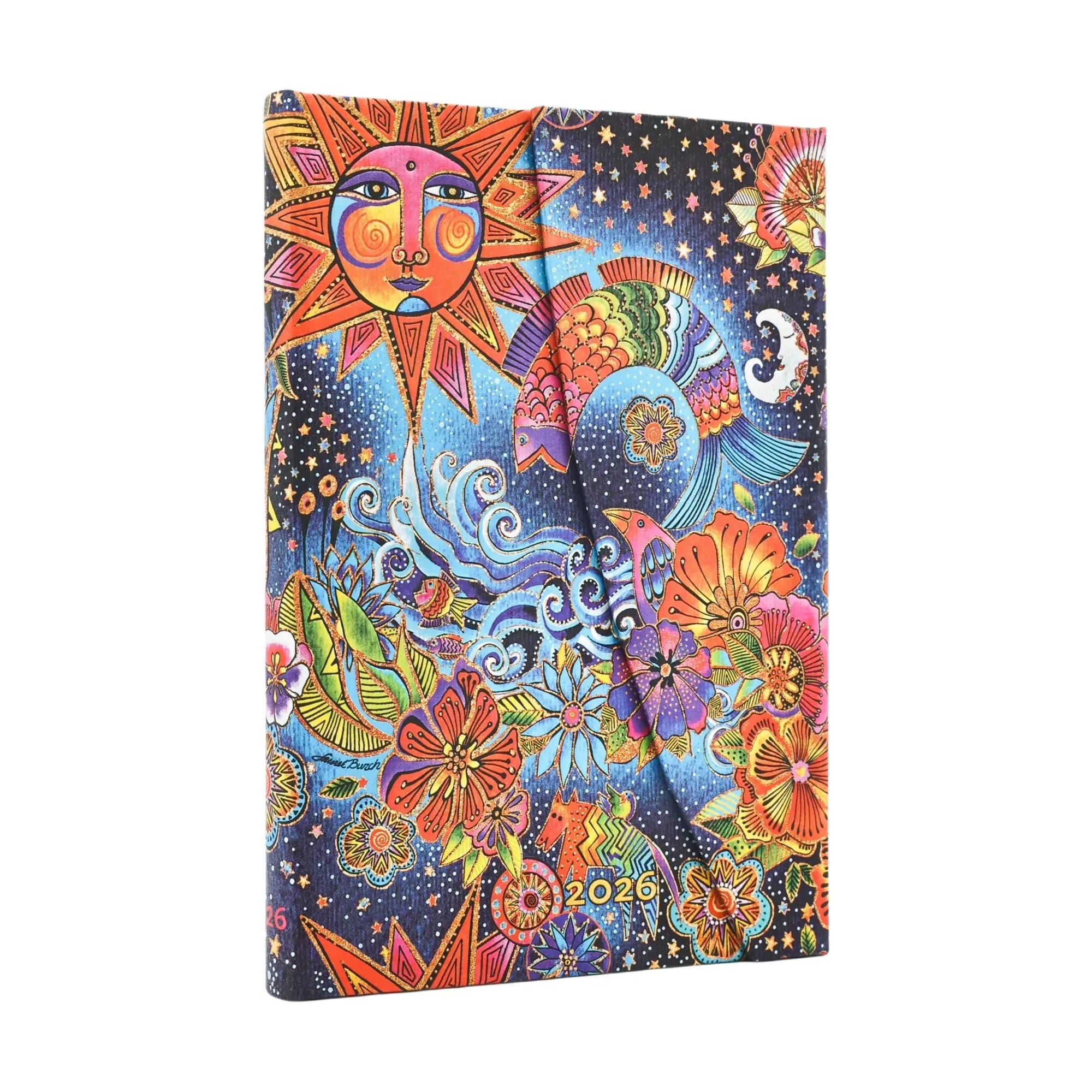 Agenda 2026 PAPERBLANKS Magie Céleste - 1 semaine sur 2 pages - Mini - Hardcover - Horizontal - 160p - 9780349708843