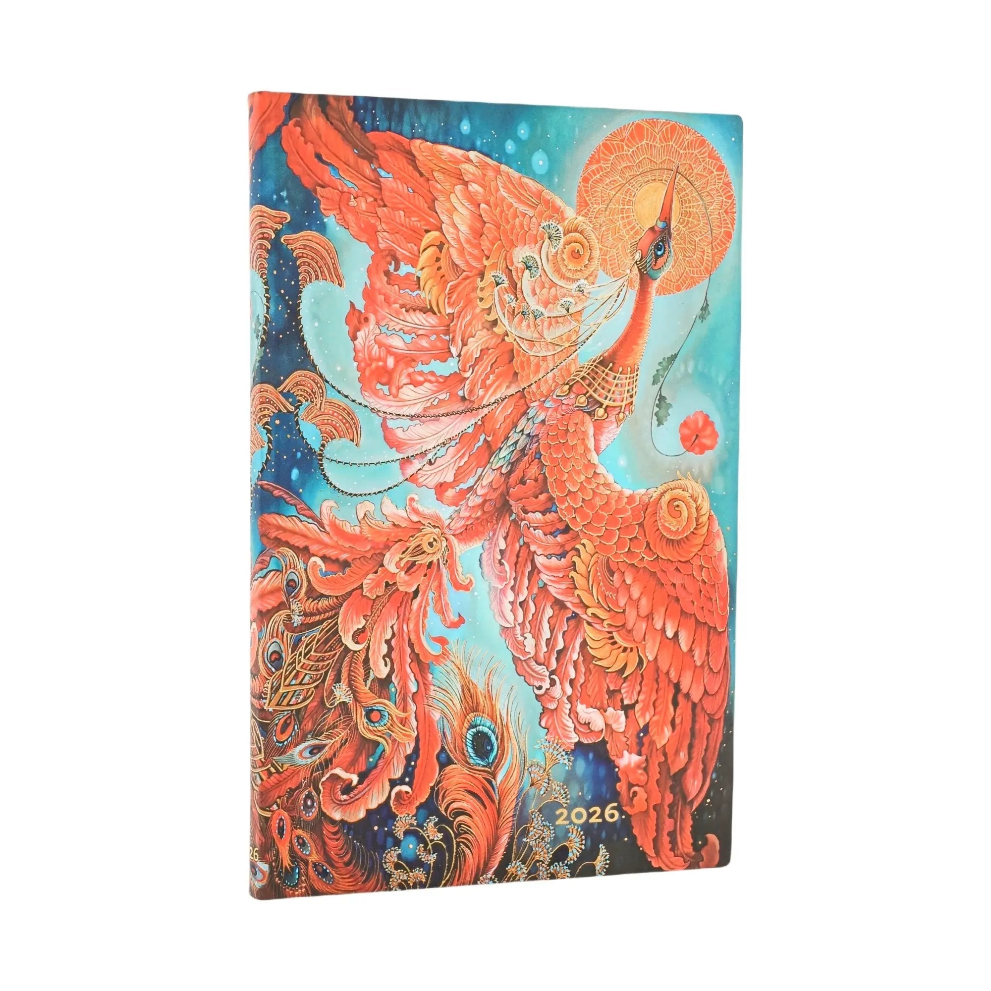 Agenda 2026 PAPERBLANKS Oiseau de Feu - 1 semaine sur 2 pages - Maxi - Softcover - Horizontal - 176p - 9780349710891