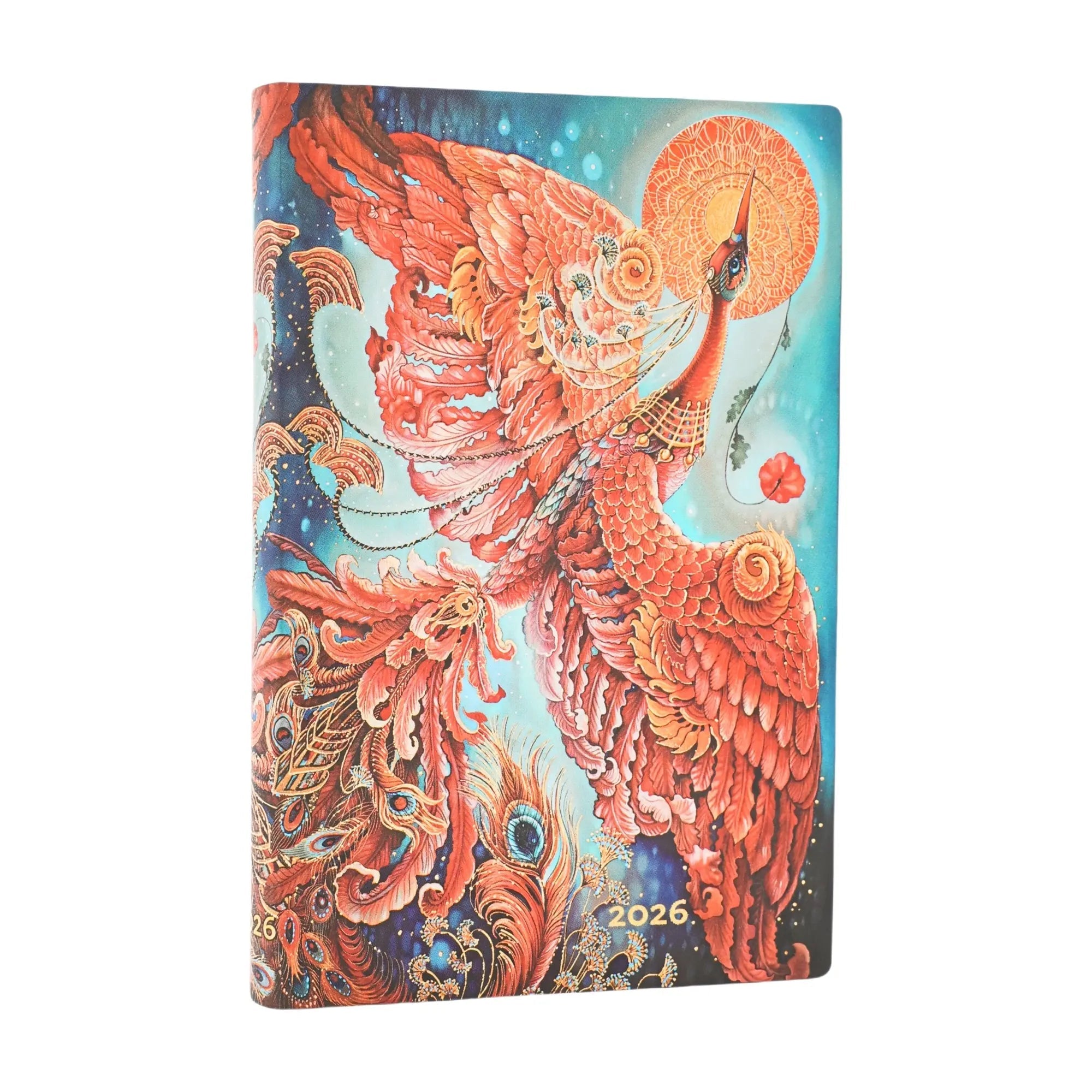 Agenda 2026 PAPERBLANKS Oiseau de Feu - 1 semaine sur 2 pages - Mini - Softcover - Vertical - 176p - 9780349709659