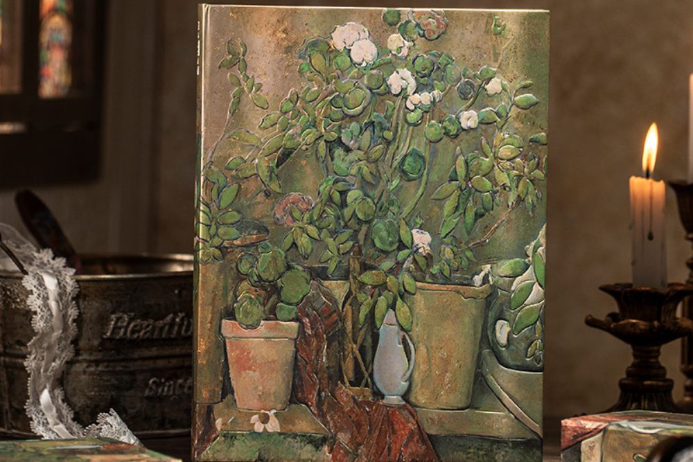 Agenda 2026 PAPERBLANKS Pots en Terre Cuite et Fleurs de Cézanne - 1 jour par page - Midi - Hardcover - 416p - 9780349709079