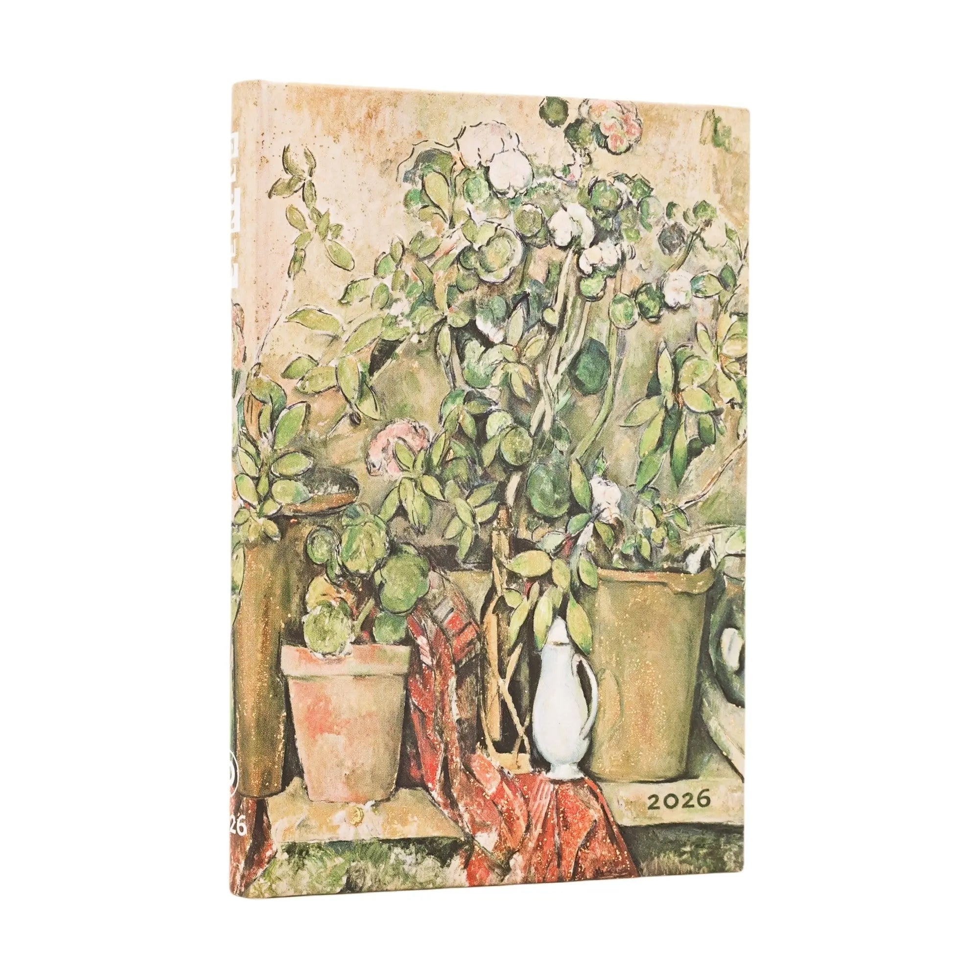 Agenda 2026 PAPERBLANKS Pots en Terre Cuite et Fleurs de Cézanne - 1 semaine sur 2 pages - Mini - Hardcover - Horizontal - 160p - 9780349708850