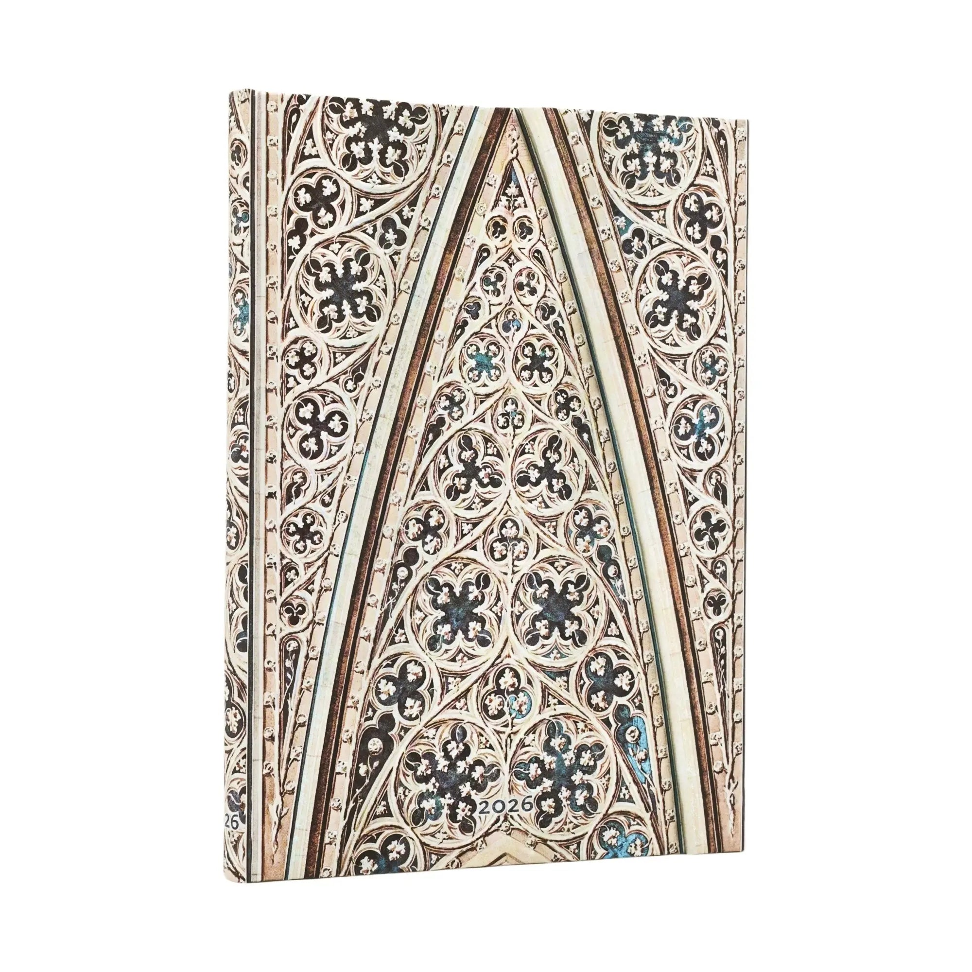 Agenda 2026 PAPERBLANKS Voûte de la Cathédrale de Milan - 1 semaine sur 2 pages - Midi - Hardcover - Vertical - 160p - 9780349709291