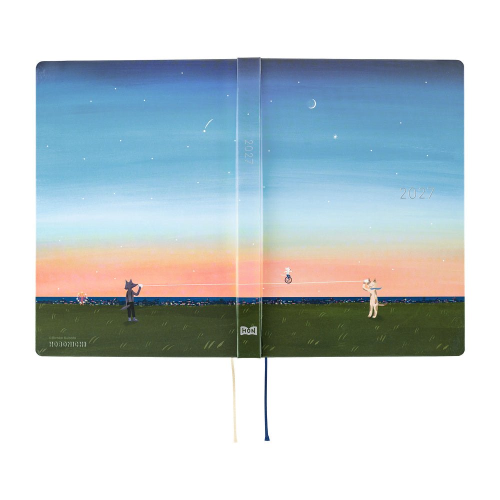 Agenda 2027 HOBONICHI HON - A5 - Hiroko Kubota: String Telephone Until the Moon is Full - 