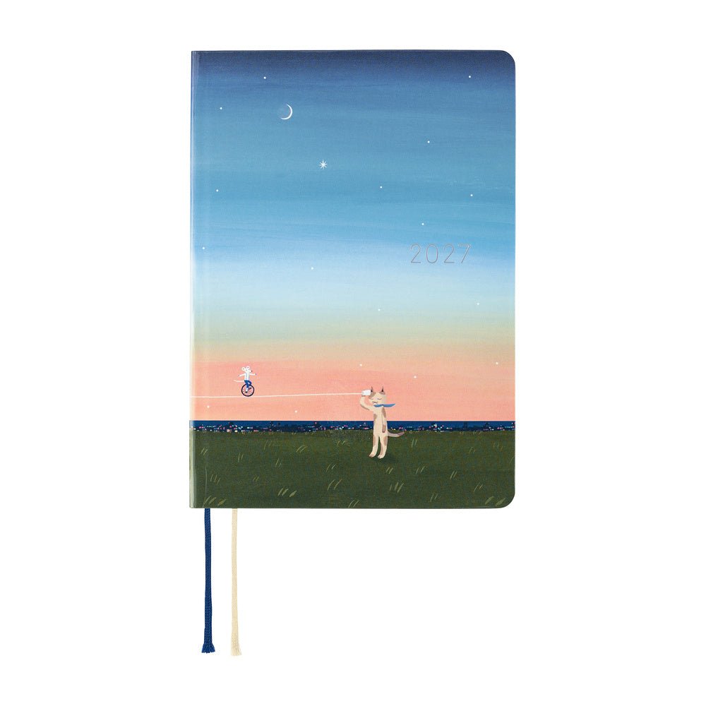Agenda 2027 HOBONICHI HON - A6 - Hiroko Kubota: String Telephone Until the Moon is Full - 