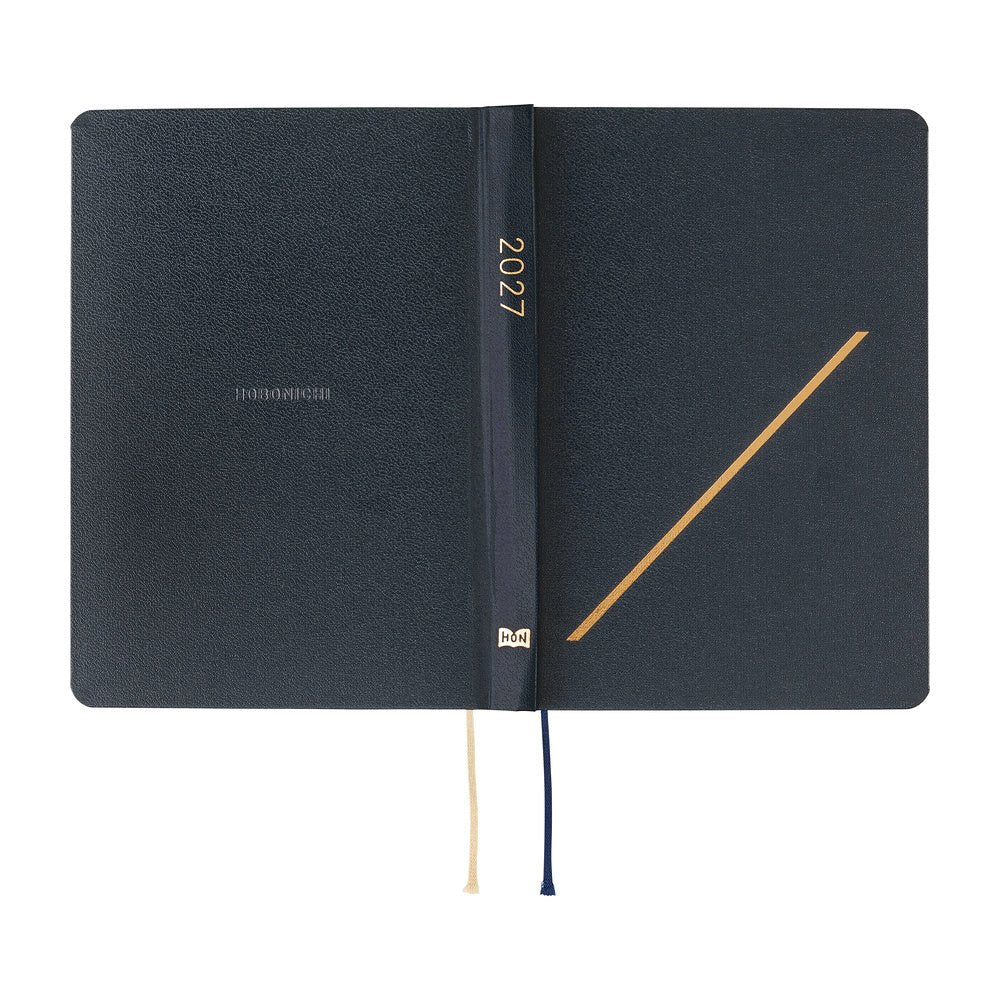 Agenda 2027 HOBONICHI HON - A6 - Slash (Navy) - 