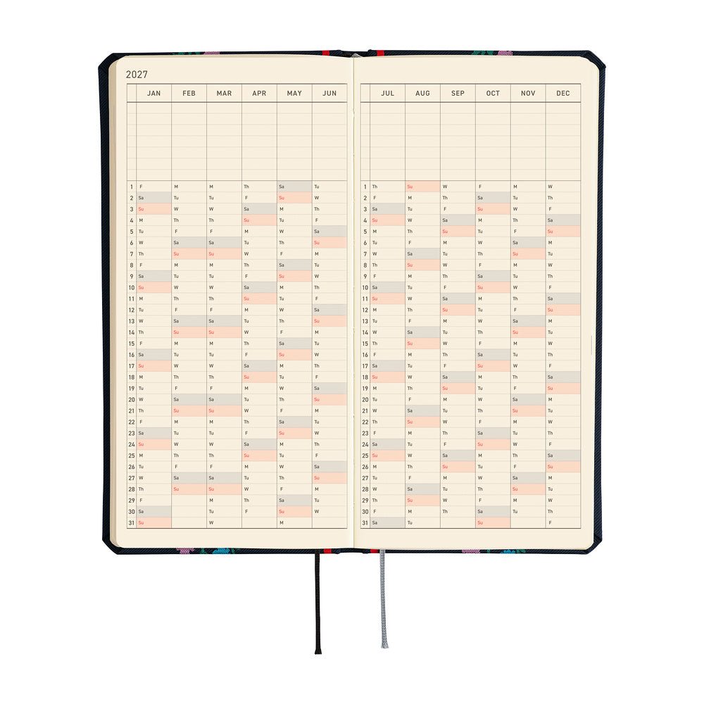 Agenda 2027 HOBONICHI Techo Weeks - Yoshie Watanabe : Petit Bloom - 