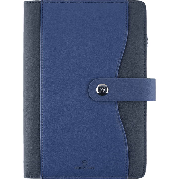 Agenda 2027 OBERTHUR Davos - 16 x 24 cm - 1 semaine sur 2 pages - Orientation verticale - Bleu - 3664447228327