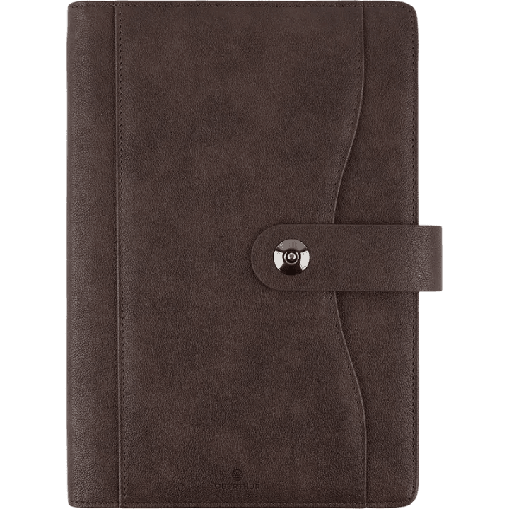 Agenda 2027 OBERTHUR Davos - 16 x 24 cm - 1 semaine sur 2 pages - Orientation verticale - Marron - 3664447228310