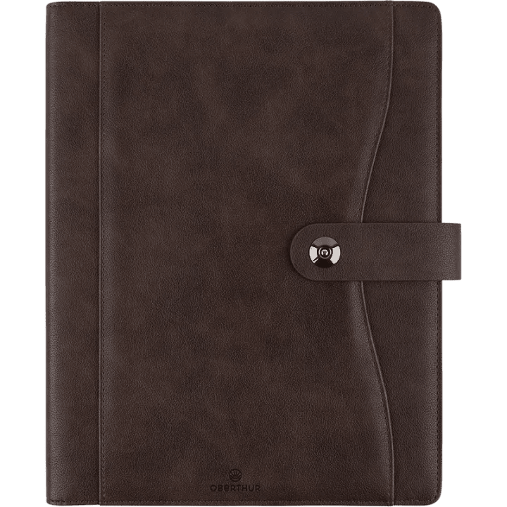 Agenda 2027 OBERTHUR Davos - 21 x 27 cm - 1 semaine sur 2 pages - Orientation verticale - Marron - 3664447228266