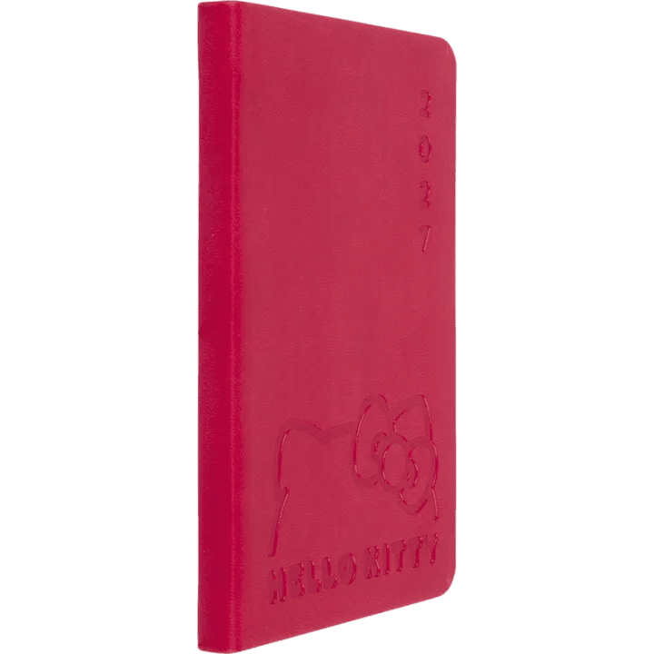 Agenda 2027 OBERTHUR Hello Kitty - 10 x 15 cm - 1 semaine sur 2 pages - Orientation verticale - Nœud - 3664447234830