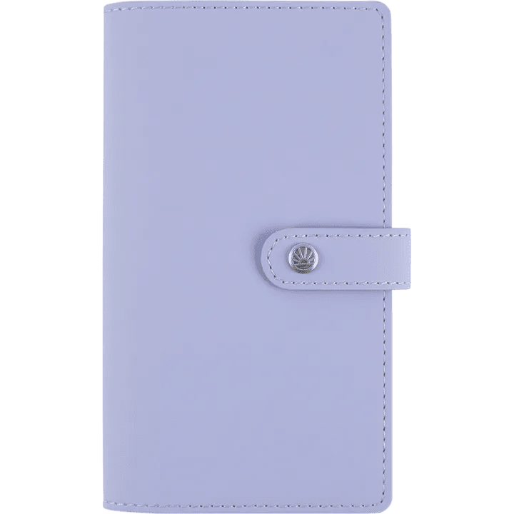 Agenda 2027 OBERTHUR Lady Kent - 9 x 16,5 cm - 1 semaine sur 2 pages - Orientation horizontale - Lilas - 3664447230764