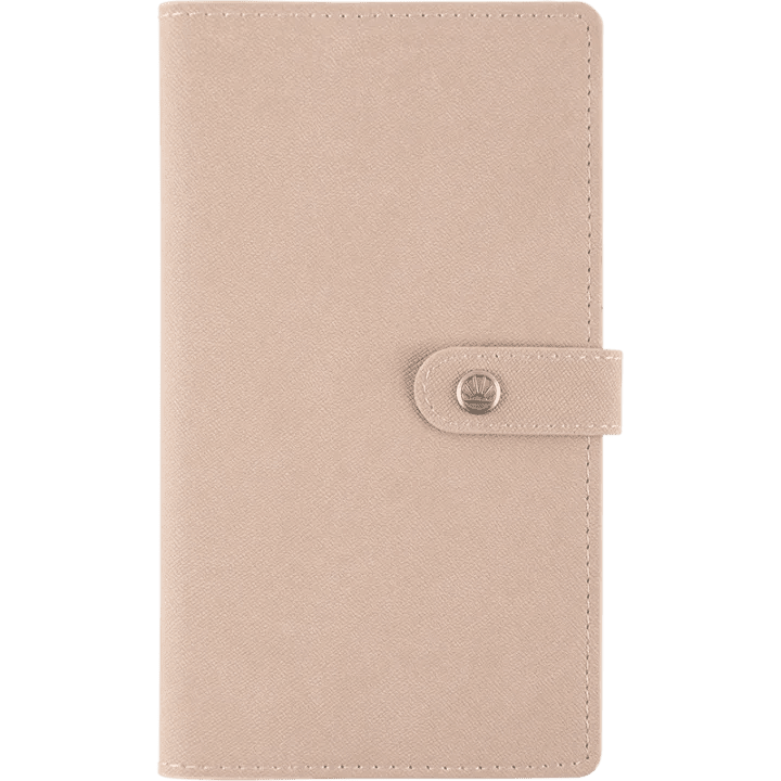 Agenda 2027 OBERTHUR Lady Kent - 9 x 16,5 cm - 1 semaine sur 2 pages - Orientation horizontale - Nude - 3664447230771