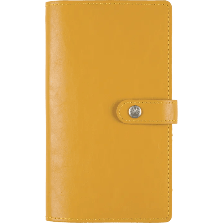 Agenda 2027 OBERTHUR Lady Kent - 9 x 16,5 cm - 1 semaine sur 2 pages - Orientation horizontale - Safran - 3664447230788