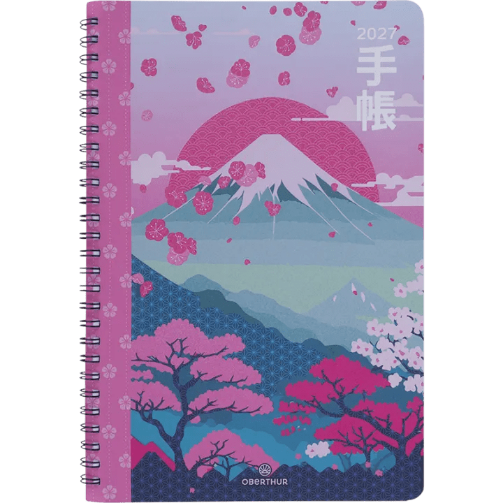 Agenda 2027 OBERTHUR Tokyo - 16 x 24 cm - 1 semaine sur 2 pages - Orientation verticale - Montagne - 3664447232225