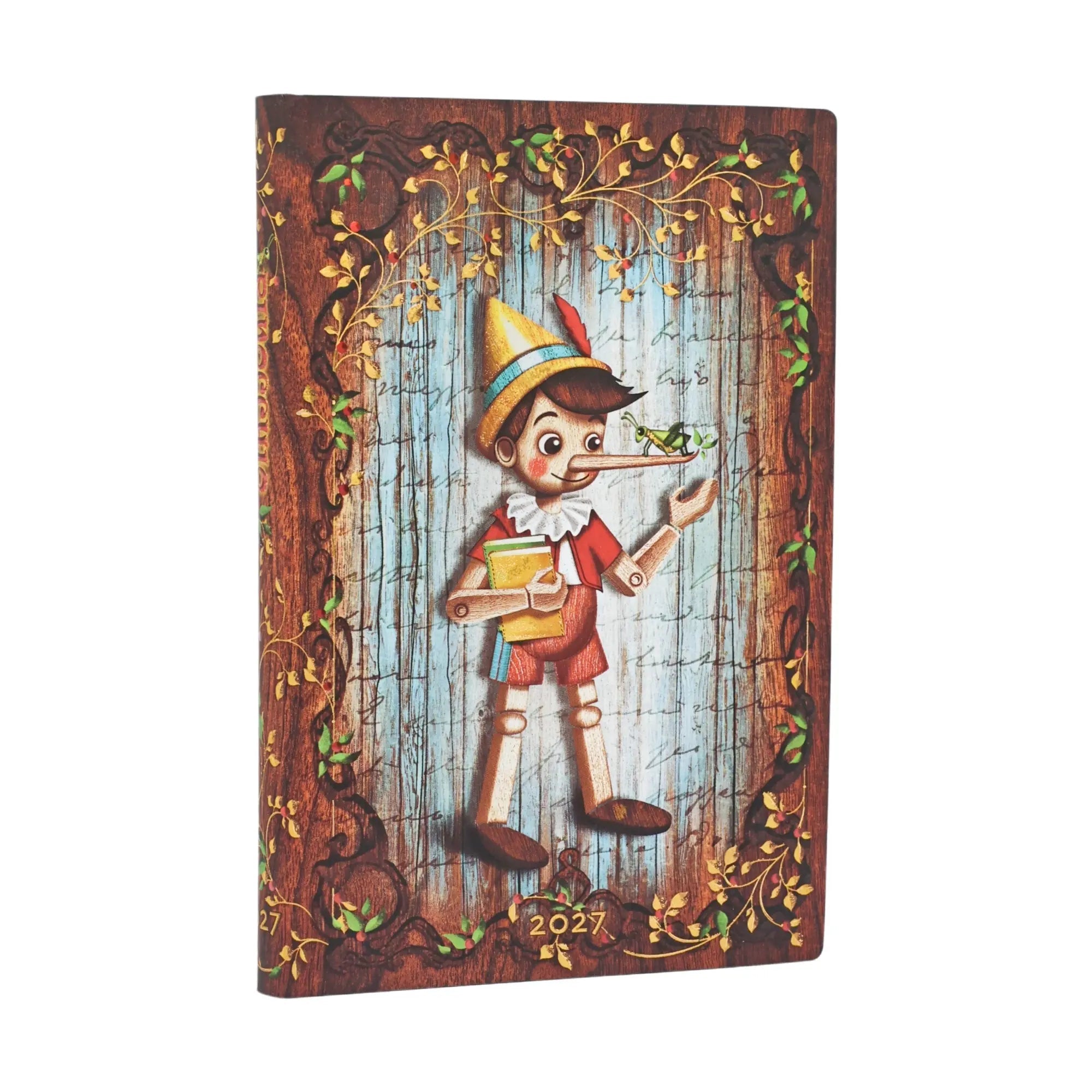 Agenda 2027 PAPERBLANKS Carlo Collodi, Pinocchio - 1 semaine sur 2 pages - Mini - Softcover - Horizontal - 176p - 9780349721170