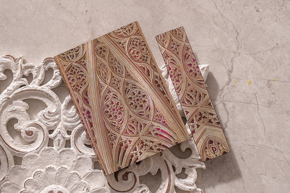 Agenda 2027 PAPERBLANKS Voûte de la Cathédrale de Milan (Bordeaux) - 1 semaine sur 2 pages - Midi - Softcover - Horizontal - 176p - 9780349721293