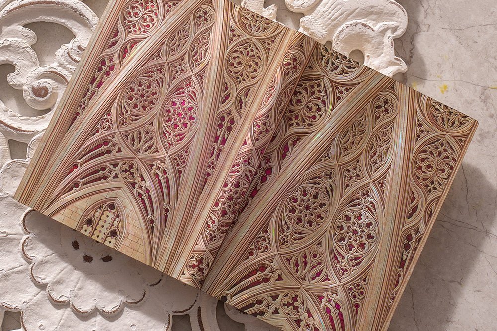 Agenda 2027 PAPERBLANKS Voûte de la Cathédrale de Milan (Bordeaux) - 1 semaine sur 2 pages - Midi - Softcover - Vertical - 176p - 9780349721354