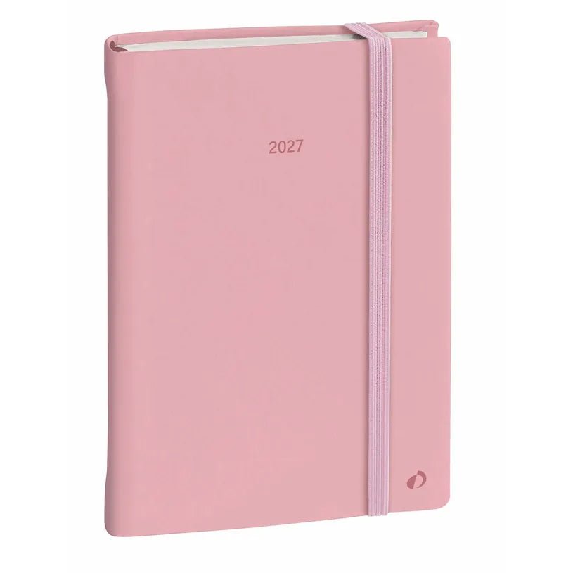 Agenda 2027 QUO VADIS Daily 21 Color - 13 x 21 cm - 1 jour par page - Orientation horizontale - Pastel rose - 3371010532605