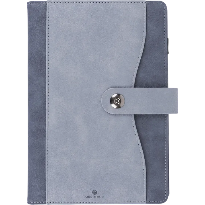 Agenda 2027 OBERTHUR Davos - 16 x 24 cm - 1 semaine sur 2 pages - Orientation verticale - Gris