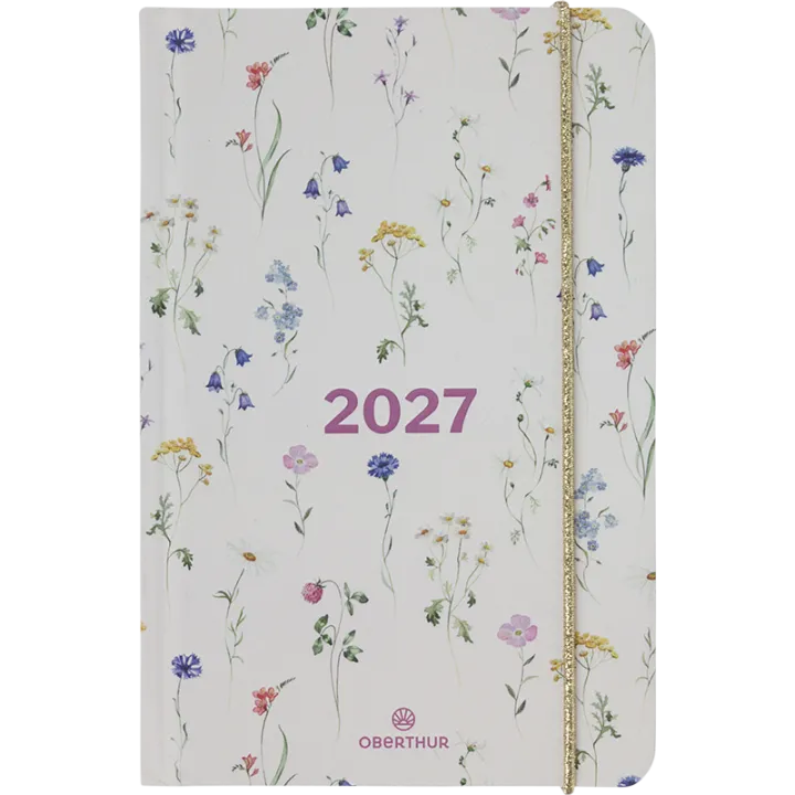 Agenda 2027 OBERTHUR Giverny - 10 x 15 cm - 1 semaine sur 2 pages - Orientation verticale - Herbier