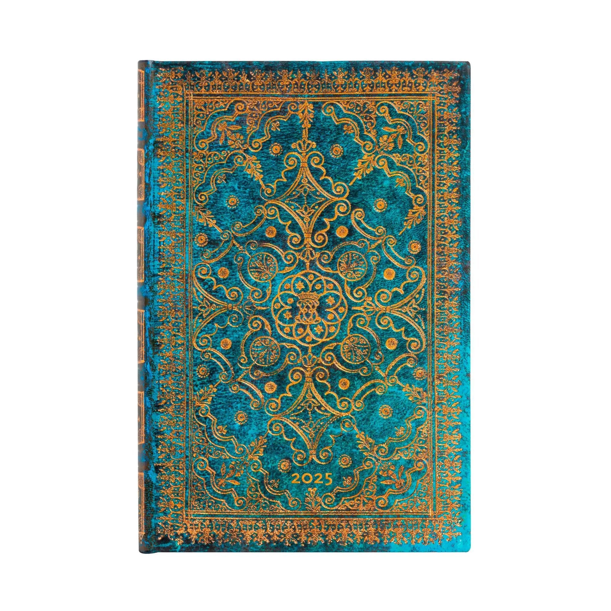 Agenda PAPERBLANKS 2025 Azur - 12 mois - 1 semaine sur 2 pages - Mini Rigide Horizontal 160p - 9781408758670