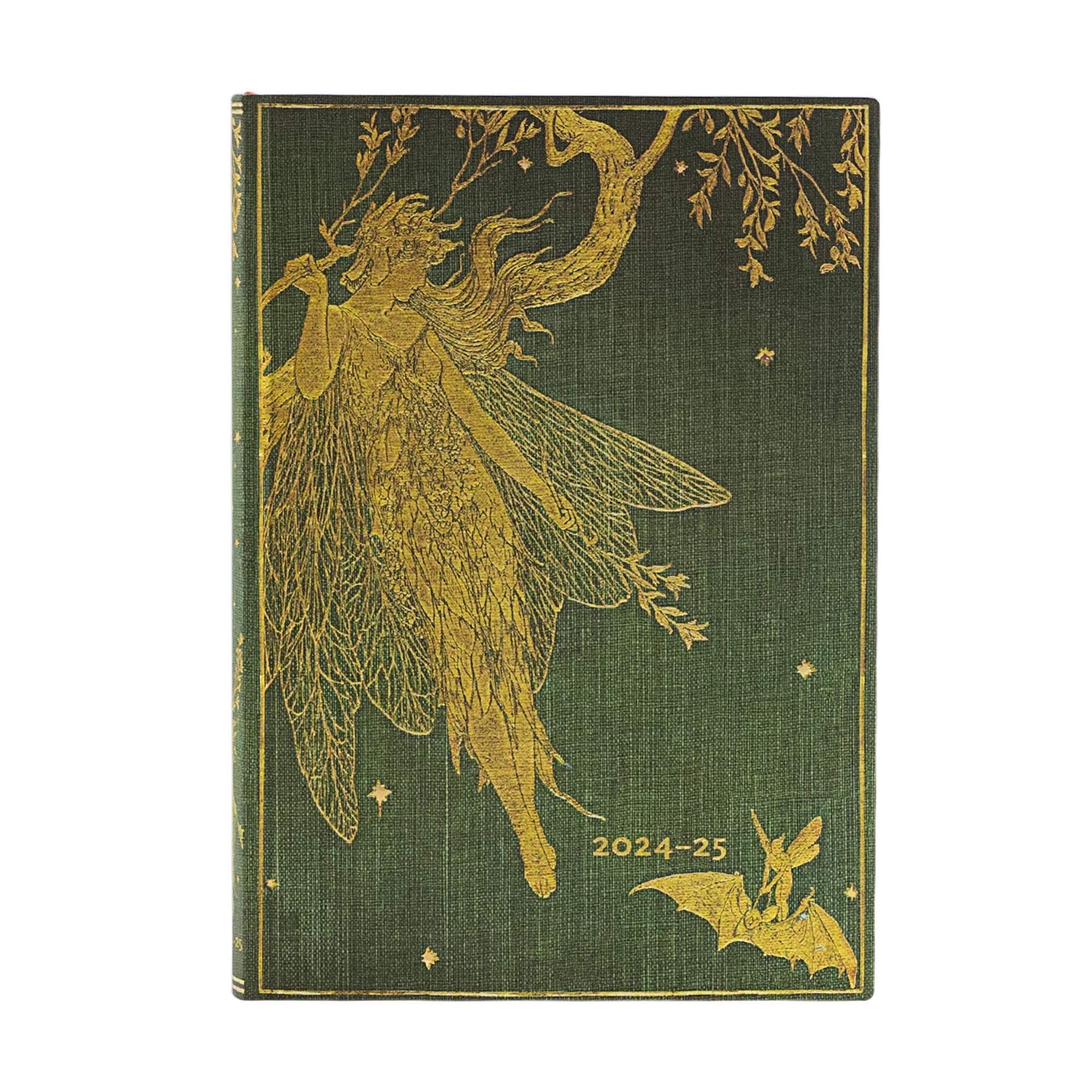 Agenda PAPERBLANKS 2025 Fée Verte - 18 mois - 1 semaine sur 2 pages - Midi Souple Horizontal 224p - 9781408754047