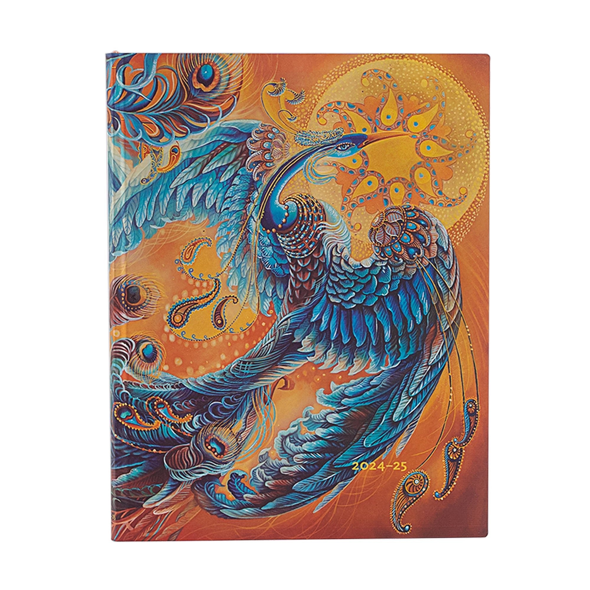 Agenda PAPERBLANKS 2025 Oiseau Céleste - 18 mois - 1 semaine sur 2 pages - Ultra Souple Vertical 224p - 9781408754108