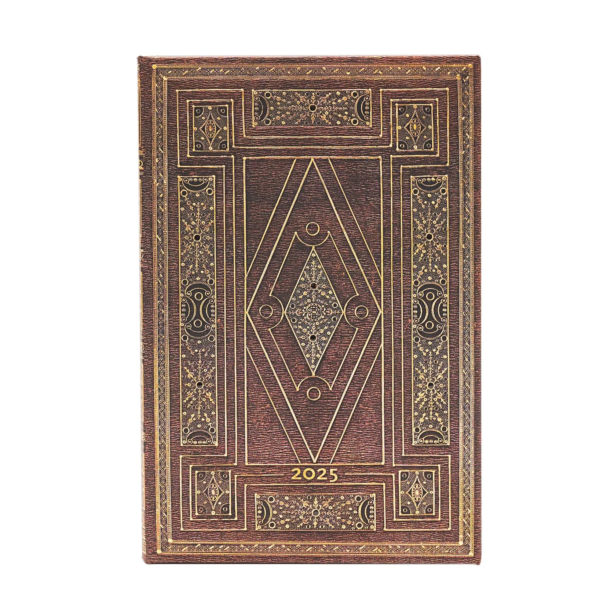 Agenda PAPERBLANKS 2025 Premier Folio - 12 mois - 1 semaine sur 2 pages - Mini Rigide Vertical 160p - 9781408758793