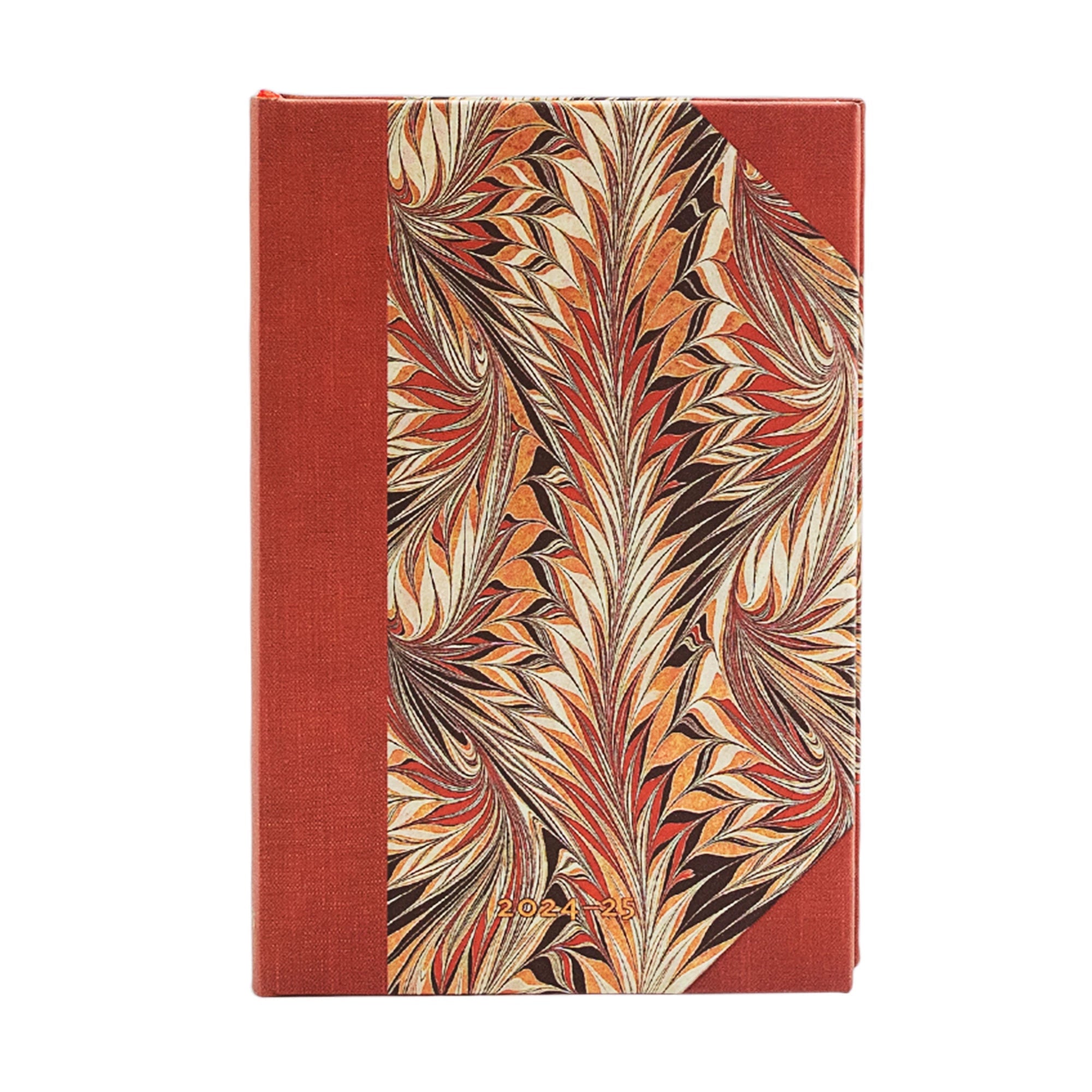 Agenda PAPERBLANKS 2025 Rubedo - 18 Mois - 1 semaine sur 2 pages - Mini Rigide Horizontal 208p - 9781408753866
