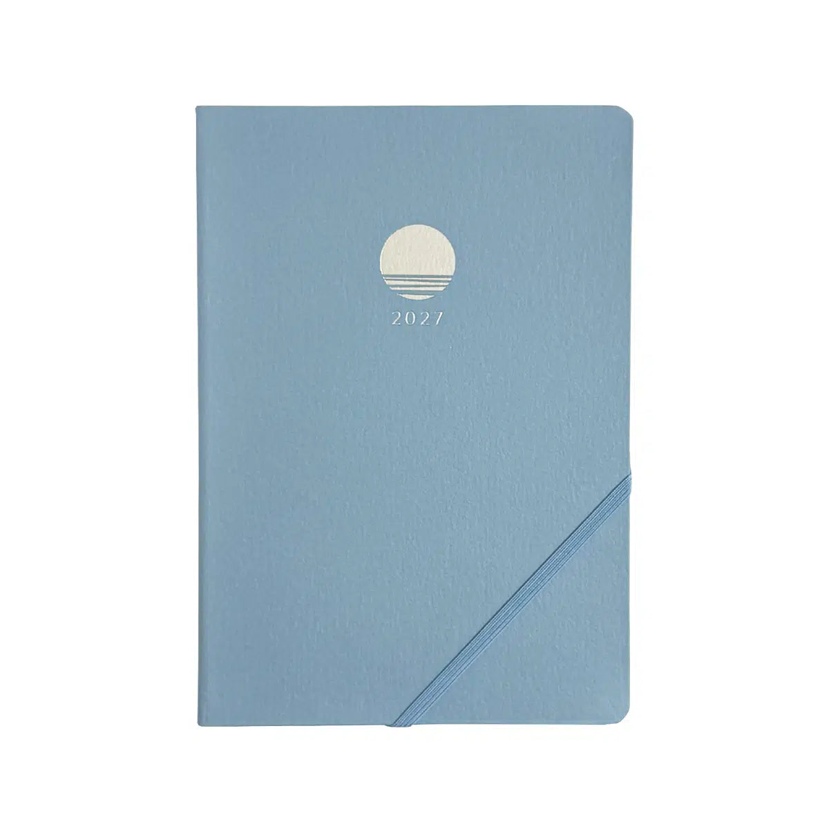 Agenda 2027 ÉPOPÉE Lucie - A5 - 1 semaine sur 2 pages - Orientation verticale - Bleu ciel