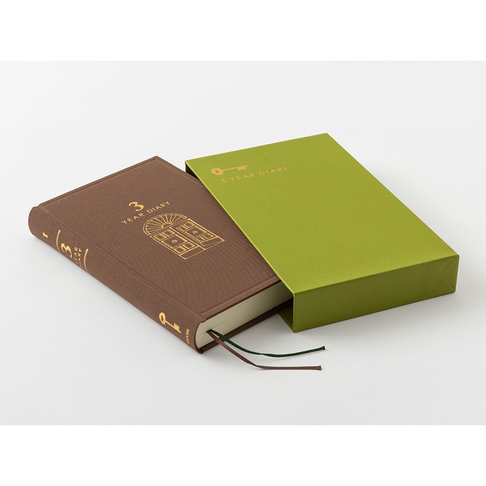 Agenda perpétuel MIDORI 3 Years Diary - Marron - 