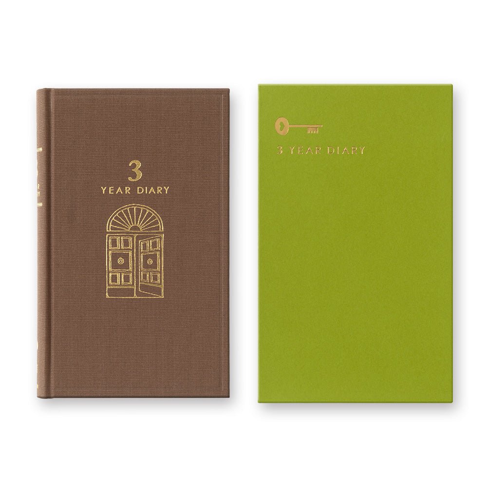 Agenda perpétuel MIDORI 3 Years Diary - Marron - 