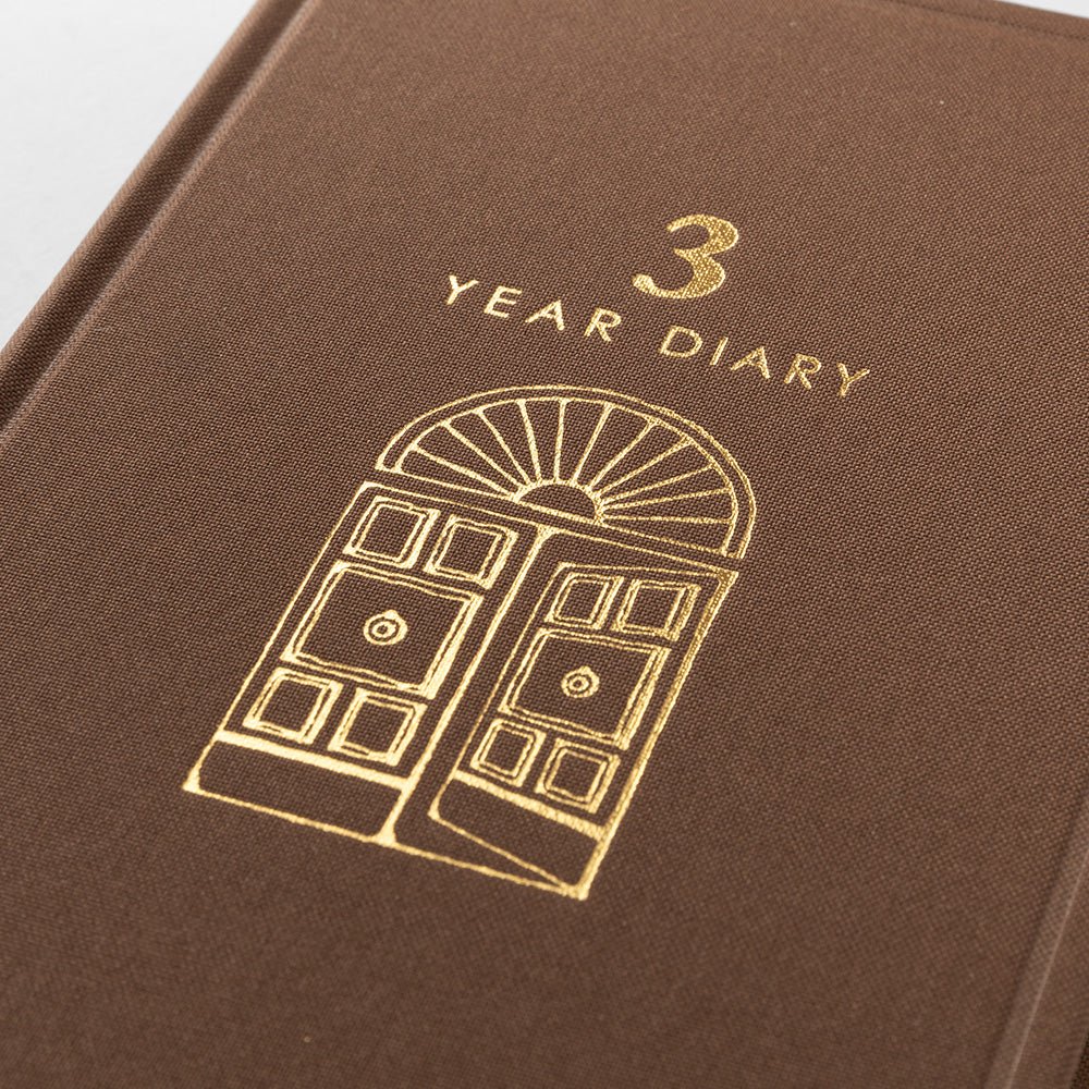 Agenda perpétuel MIDORI 3 Years Diary - Marron - 
