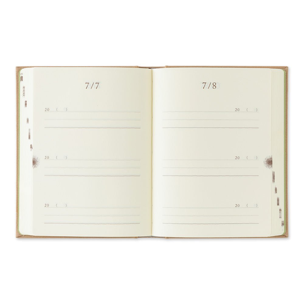 Agenda perpétuel MIDORI 3 Years Diary Mini - Beige - 