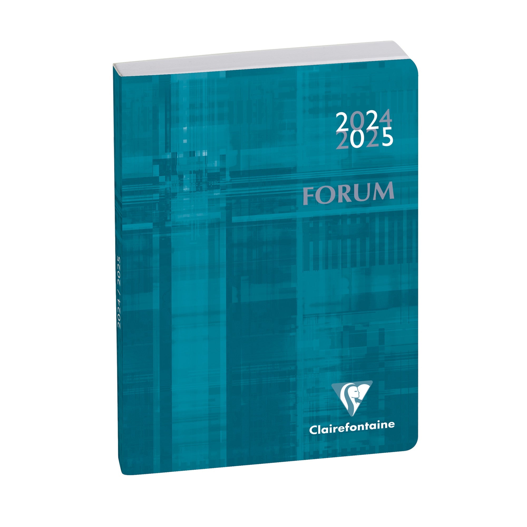 Agenda Scolaire 2024-2025 CLAIREFONTAINE Forum Métric - 1 jour par page - 12 x 17 cm - Bleu canard - 3660942045308
