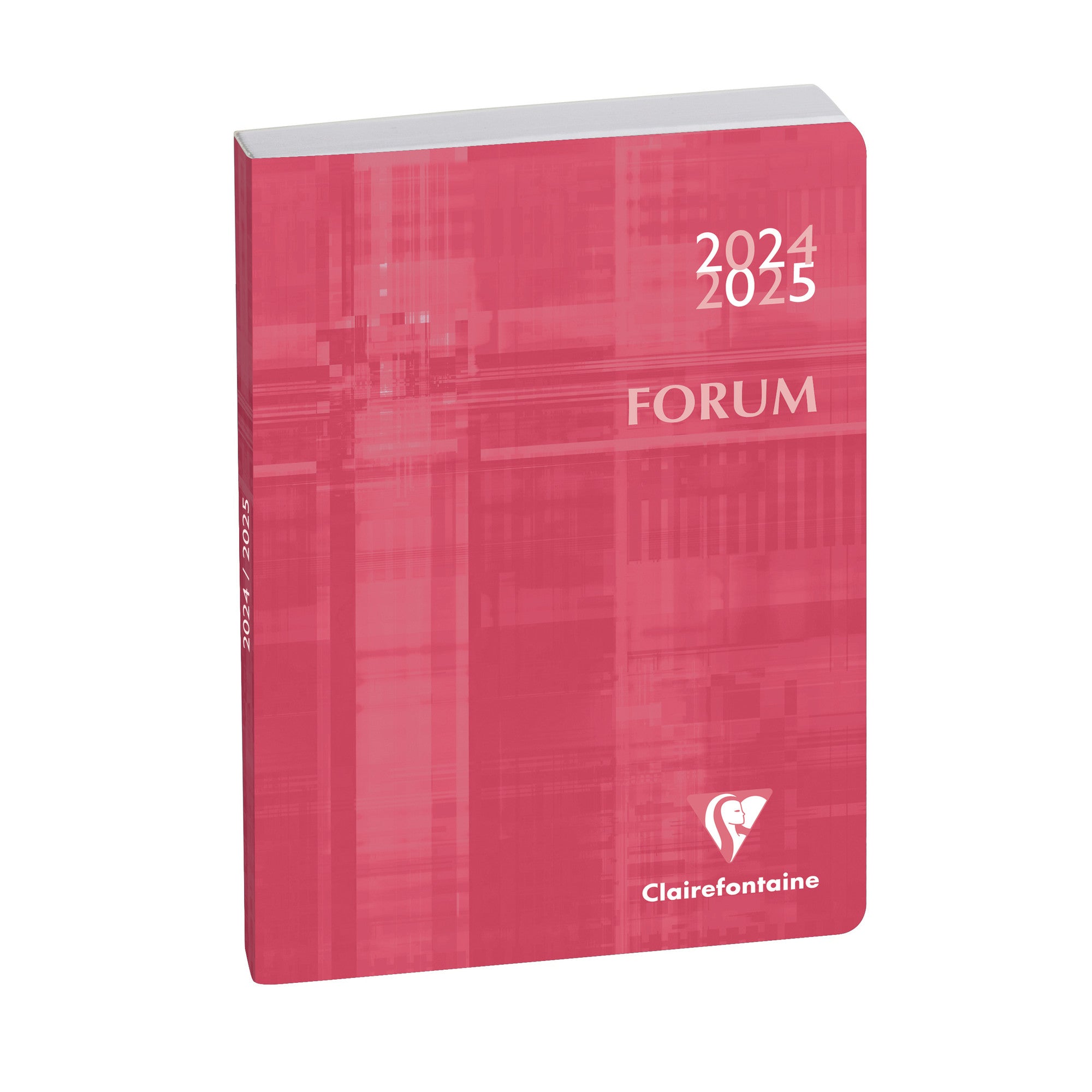 Agenda Scolaire 2024-2025 CLAIREFONTAINE Forum Métric - 1 jour par page - 12 x 17 cm - Rose - 3660942045292