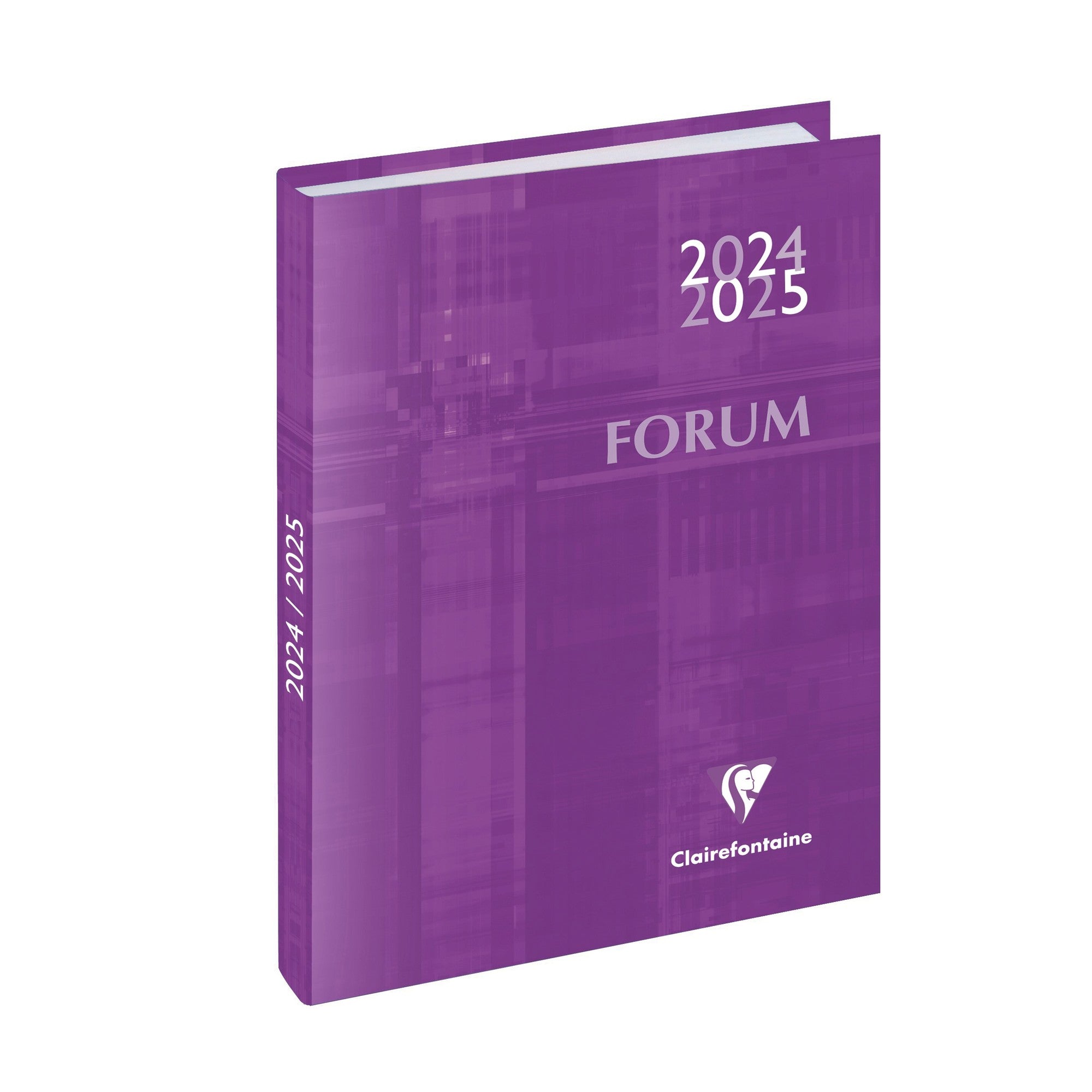 Agenda Scolaire 2024-2025 CLAIREFONTAINE Forum Office Métric - 1 jour par page - 15 x 21 cm - Violet -