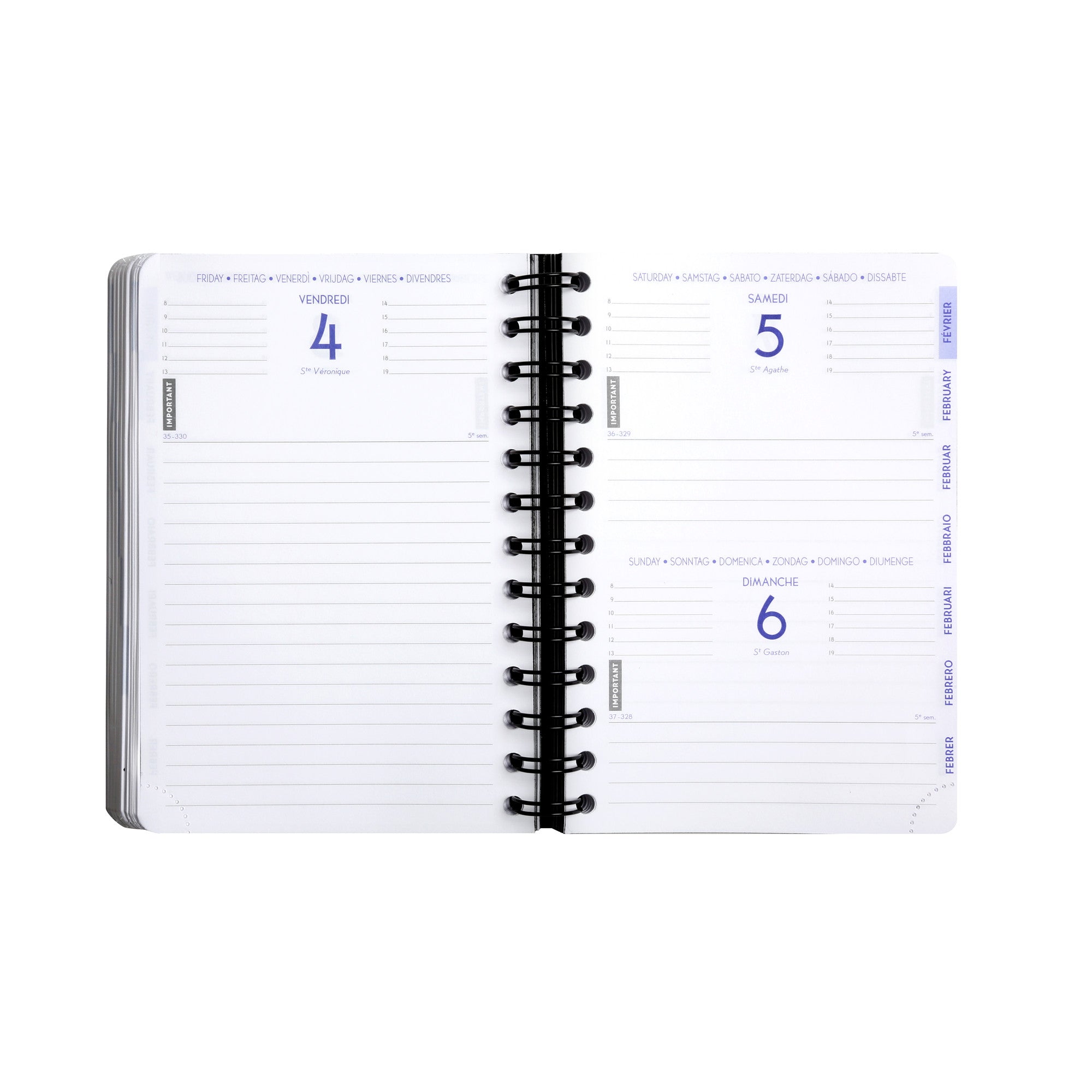 Agenda Scolaire 2024-2025 EXACOMPTA Forum Iderama - 1 jour par page - 12 x 17 cm - Bleu -