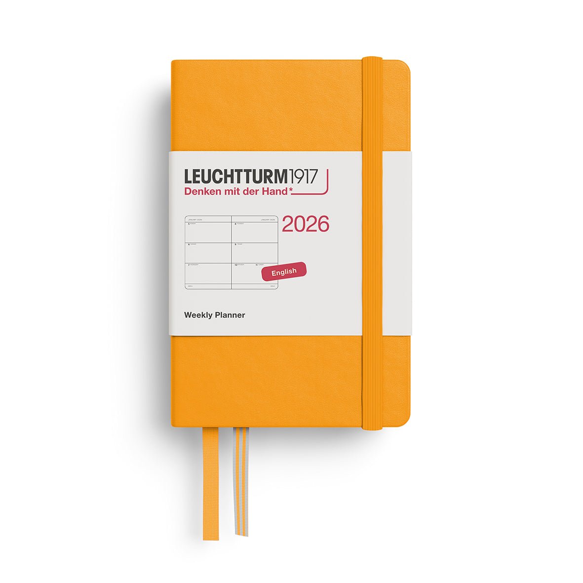 Agenda Semainier 2026 LEUCHTTURM1917, Anglais - A7 - Hardcover - Rising Sun - 4004117666254
