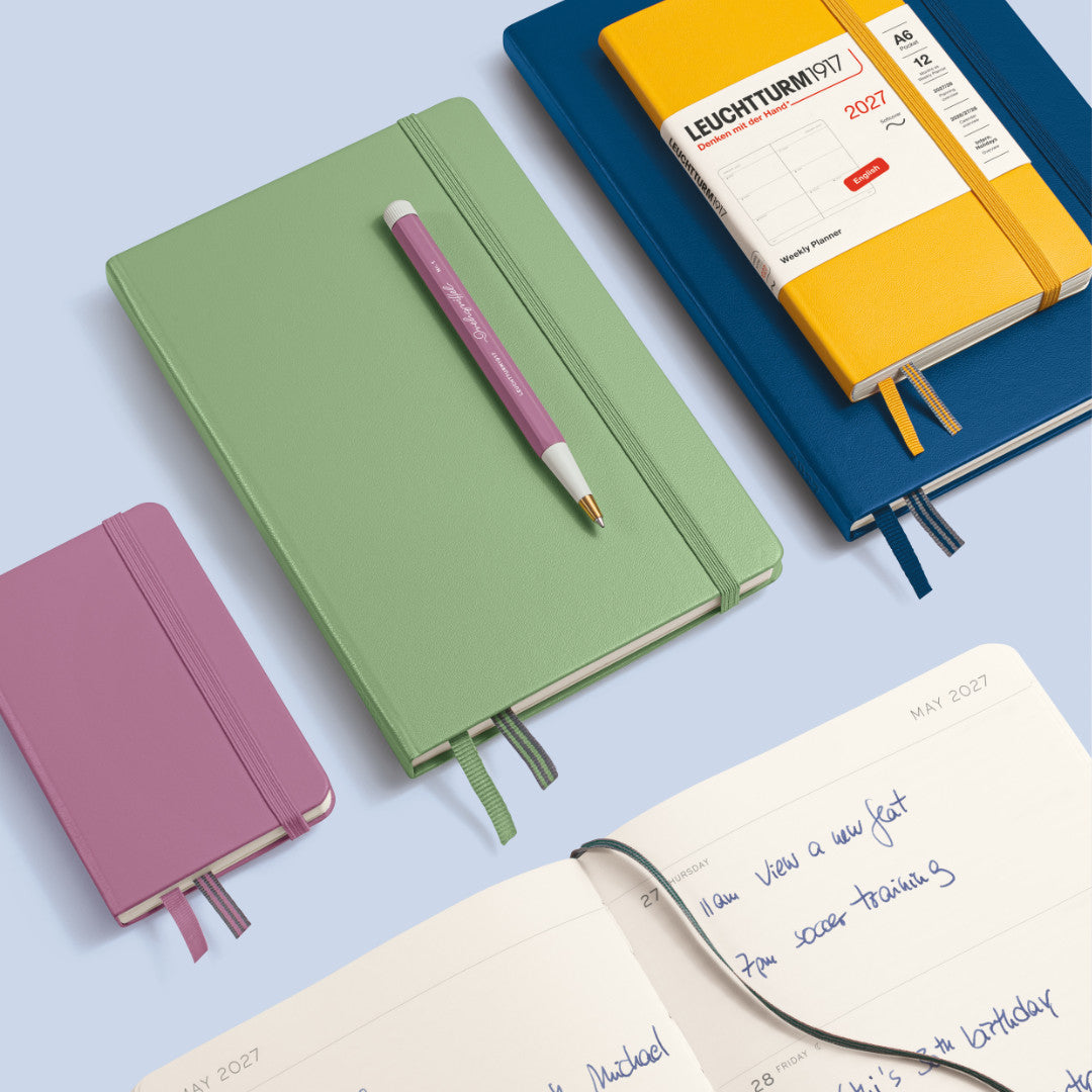 Agenda Semainier 2027 LEUCHTTURM1917, Anglais - A5 - Hardcover - Cherry