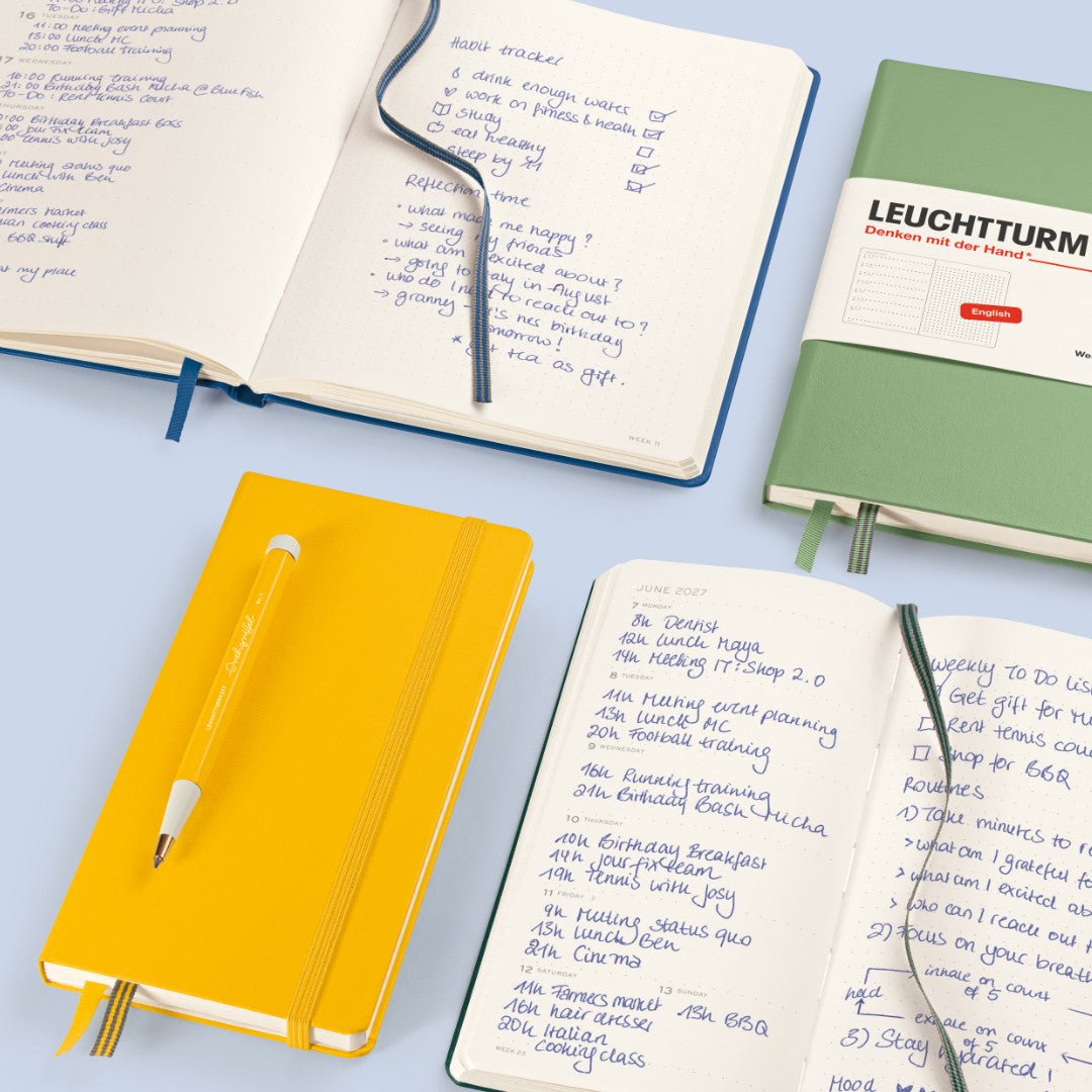 Agenda Semainier & Note Pointillé 2027 LEUCHTTURM1917, Anglais - A5 - Hardcover - Sunflower - 4070292002460