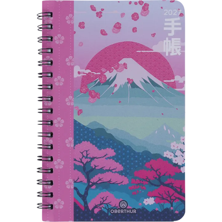 Agenda 2027 OBERTHUR Tokyo - 10 x 15 cm - 1 semaine sur 2 pages - Orientation verticale - Montagne