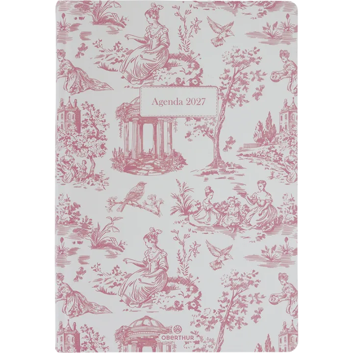 Agenda 2027 OBERTHUR Vienne - 16 x 24 cm - 1 semaine sur 2 pages - Orientation verticale - Bucolique